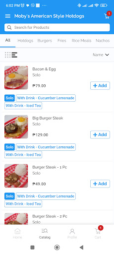 Mobys Hotdogs Screen 3