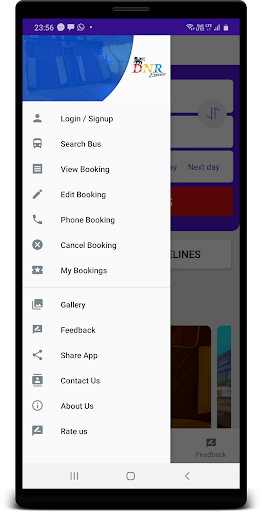 Android application DNR Express screenshort
