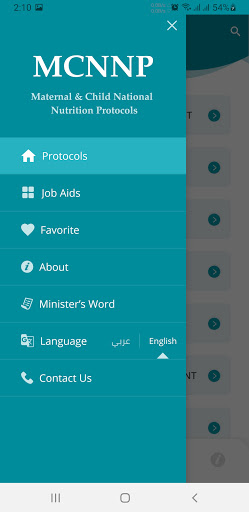 Palestine Nutrition Protocols Screen 3