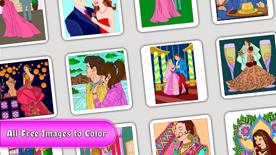 Bride and Groom Coloring Book APK + MOD (Unlocked) 3
