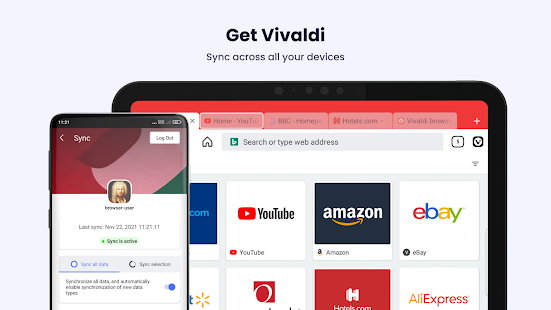 Vivaldi: Private Browser Screenshot