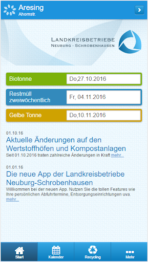 Android application Landkreisbetriebe-App screenshort