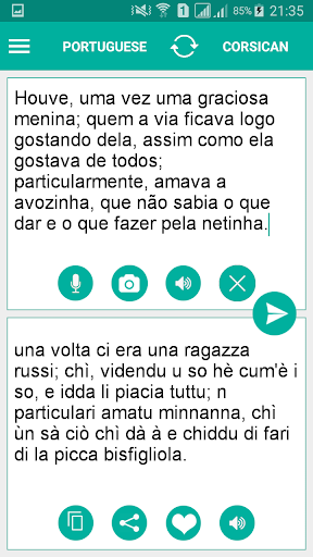 Android application Corsican Portuguese Translator screenshort