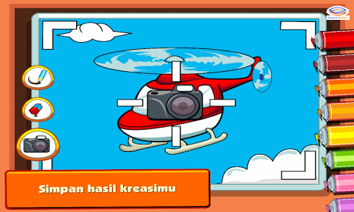 Marbel Mewarnai  Transportasi