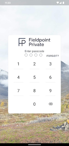 Android application Fieldpoint Private Banking screenshort