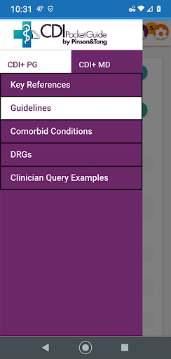 Android application CDI+ screenshort