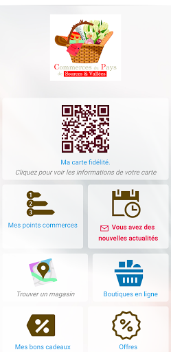 Android application Sources et Vallées V-Pass screenshort