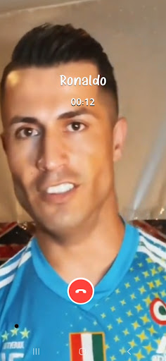 Ronaldo Fake Video Call Screen 2