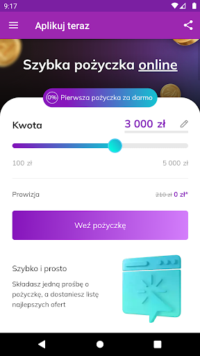 Android application Pozyczka Online Bez Odmowy screenshort