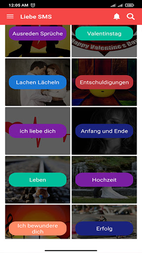 schön ich liebe dich SMS Screen 2
