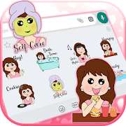 Self Care Girl Emoji Stickers