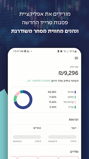 Android application Psagot Trade screenshort