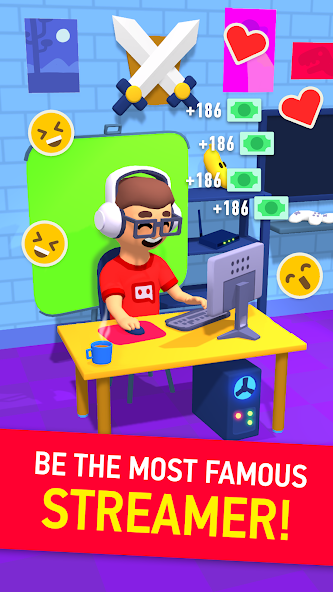 Idle Streamer: Tuber игра 2.6 APK + Мод (Unlimited money) за Android