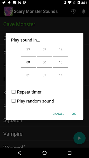 Scary Monster Sounds Screen 3