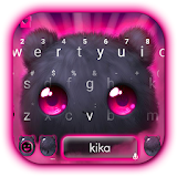Cute Fluffy Black Cat Keyboard Theme icon