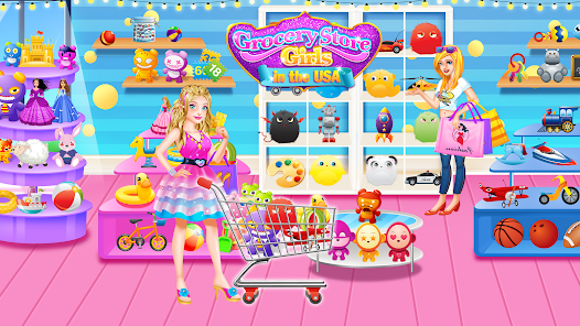 Captura de Pantalla 2 Grocery Store Girl in the USA android