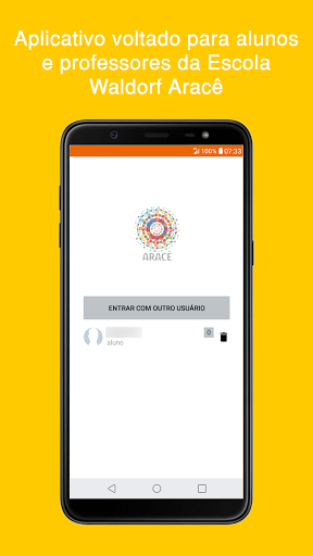 Android application Aracê Escola Waldorf screenshort