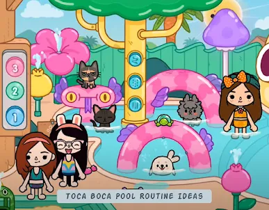 Toca Boca Pool Routine Ideas