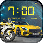 Cars and Bikes Clock Live Wallpaper HD New 2018