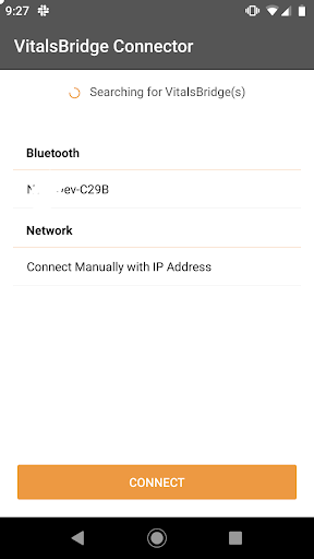 Android application VitalsBridge screenshort