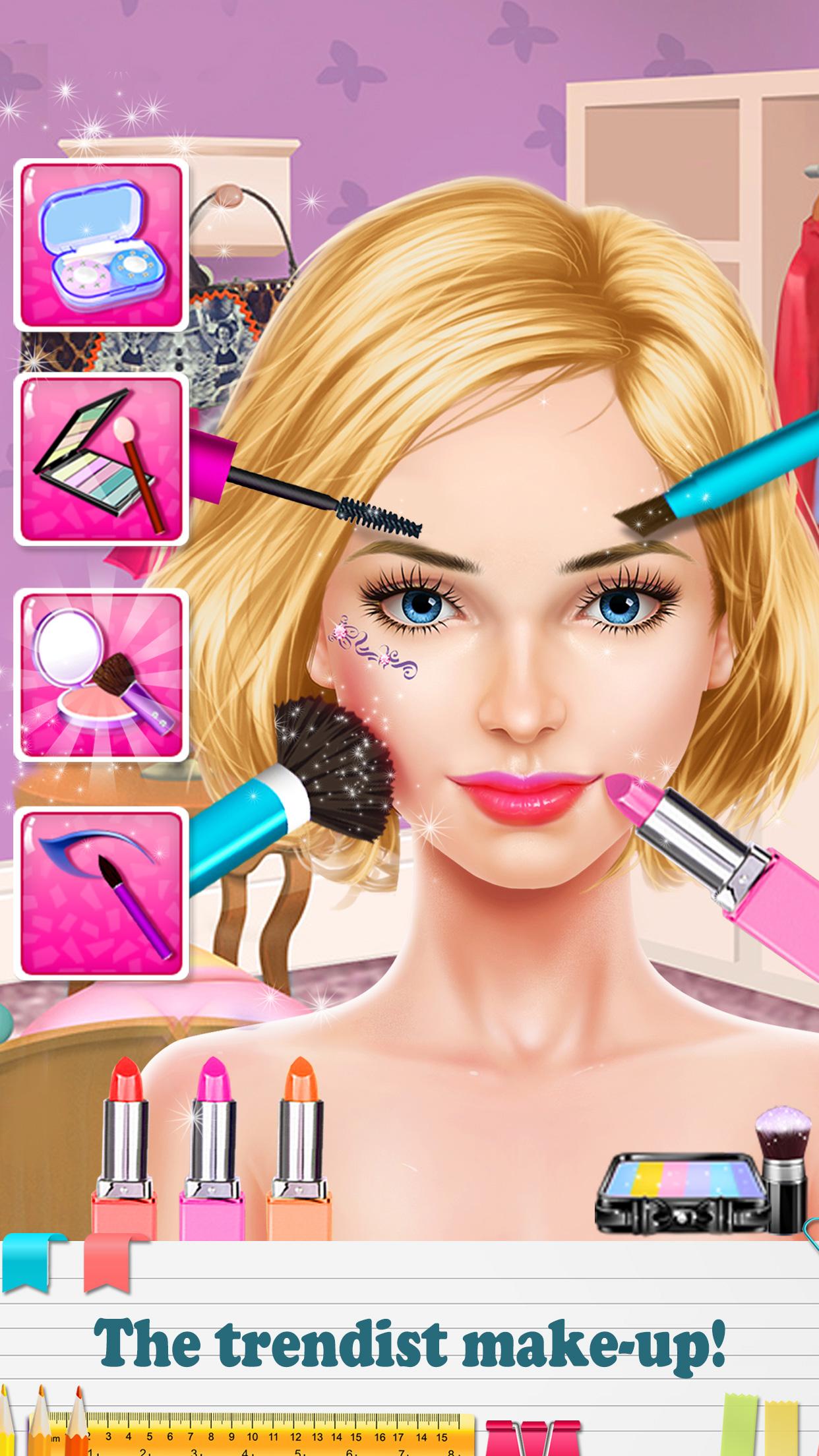 Android application Beauty Salon - Back-to-School Makeup Games screenshort