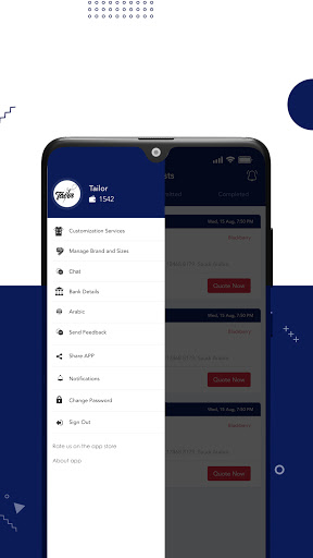 Android application Tasmemcom Vendor | تصميمكم الب screenshort