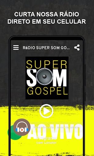Rádio Super Som Gospel Screen 3