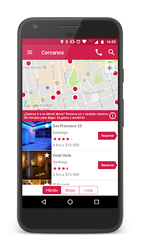 Android application MotelNow Reservas Moteles screenshort