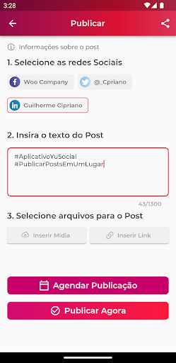 Android application YuSocial screenshort