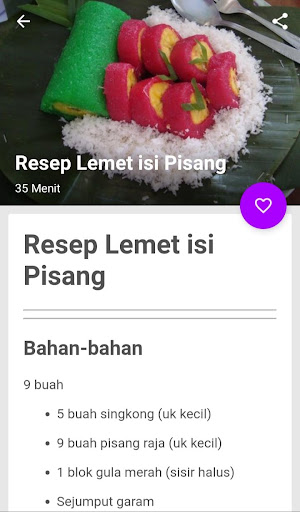 Resep Pisang Pilihan