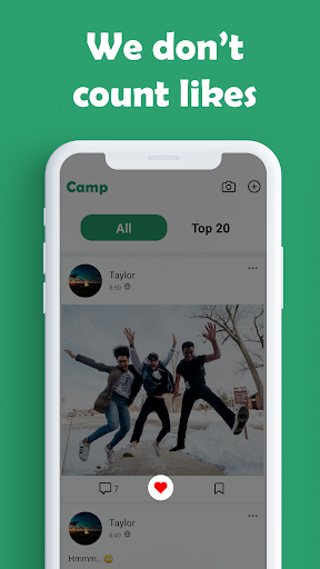Camp: A Social Network Screen 2