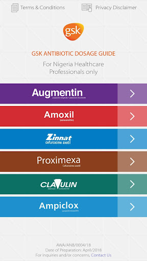 Nigeria GSK Antibiotics Dosage