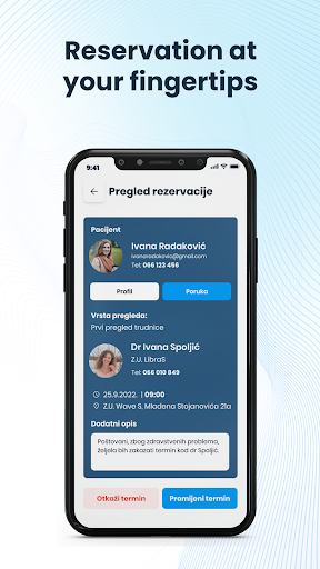 Android application eKlinika Doktor screenshort