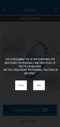 IVIG Dose Calculator Malaysia Screen 2