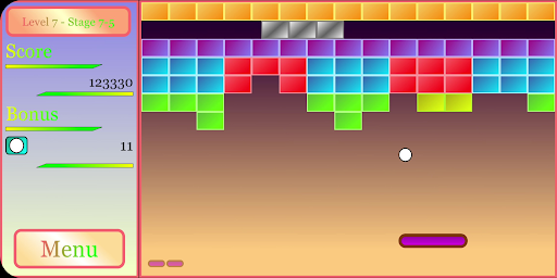 Android application BreakFit : Brick Breaker Fun screenshort