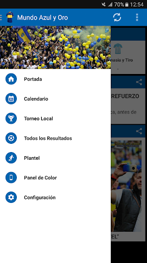 Android application Mundo Azul y Oro screenshort