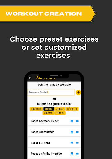 Workout Sheet - Superset Screen 2