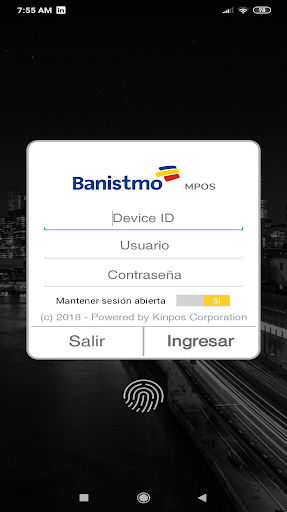 Android application Banistmo MPOS screenshort