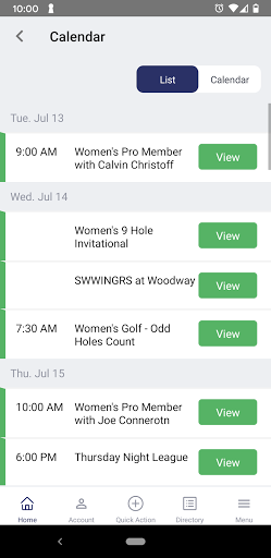 Round Hill Club Screen 3