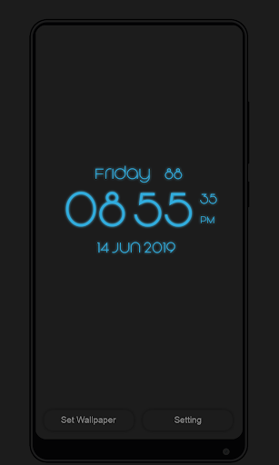 Fancy Digital Clock Live Wallpaper
