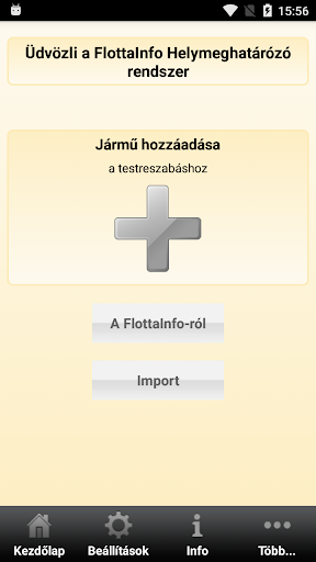 Android application FlottaInfo screenshort