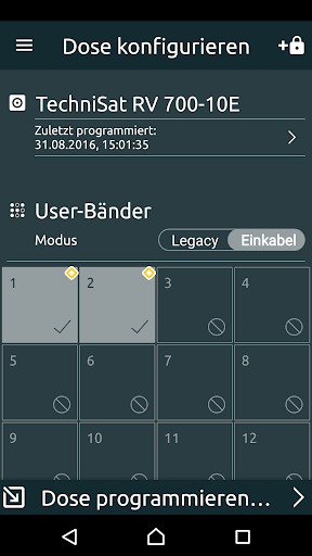 Android application TechniSat RVControl screenshort