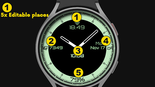 Sia Analog watch face screenshot 2