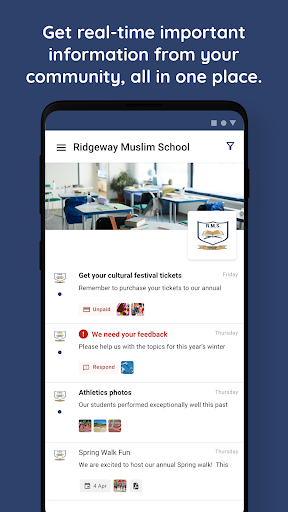 Aperçu de l'application