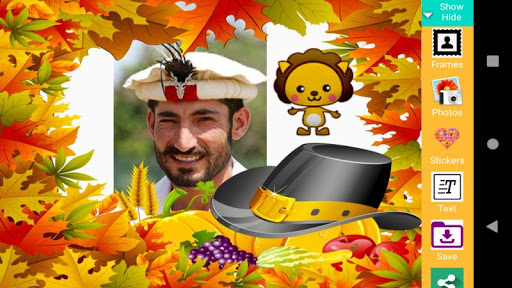 Turkey day photo frame. Screen 2