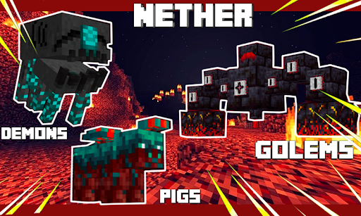 Android application Mod Nether for Minecraft PE screenshort