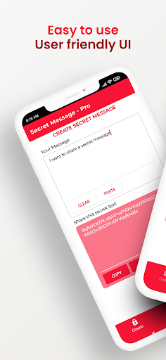 Android application Secret Message: Encrypt Text screenshort