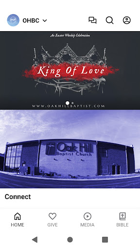 Android application Oak Hill Baptist Church KY screenshort