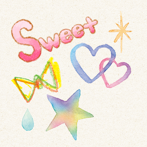 Stamp: Water Color & Pencils Logo