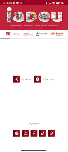 Android application iadeu screenshort